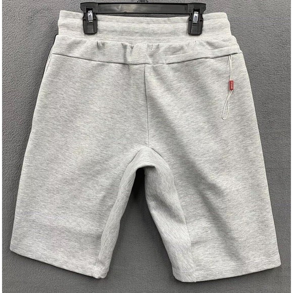 CityLab Athletic Sweat Shorts Men Small Gray Black Stripe Gym Workout Running - Picture 2 of 13